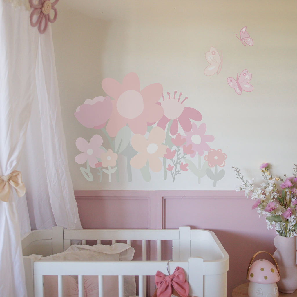 Little Flower Field wall decals