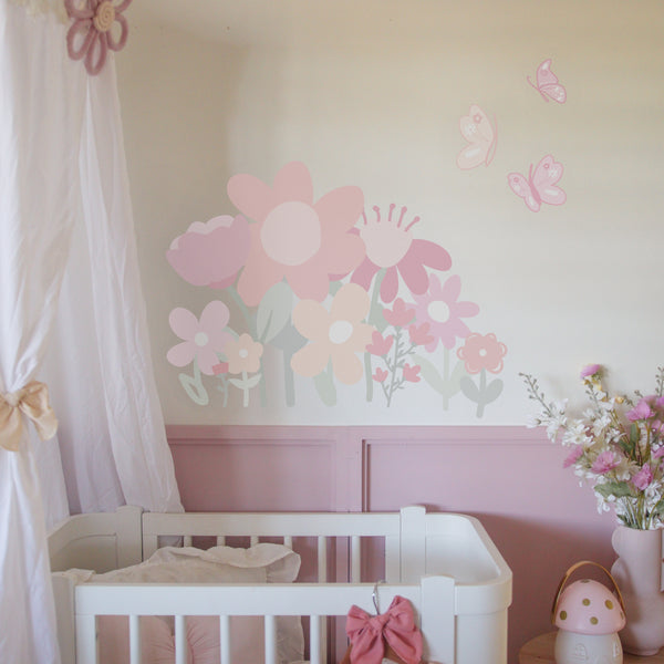 Little Flower Field wall decals
