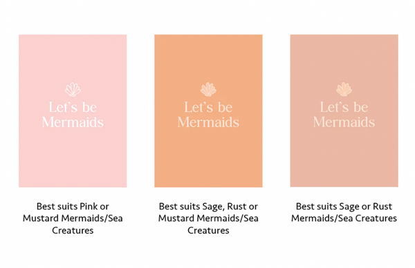 Mermaid Trio Wall Decals