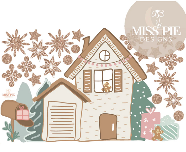 Christmas House Wall Decals