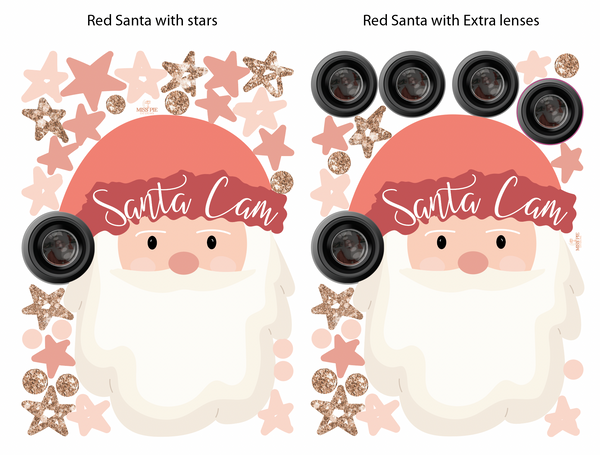 Santa Cam Christmas Wall Decals