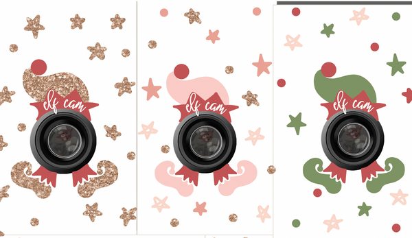 Elf Cam Christmas Wall Decals