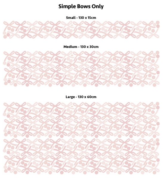 Mini Vintage Bow Decals (matches mini vintage flowers)