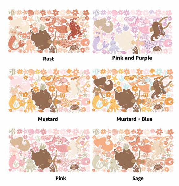 Mermaid Trio Wall Decals