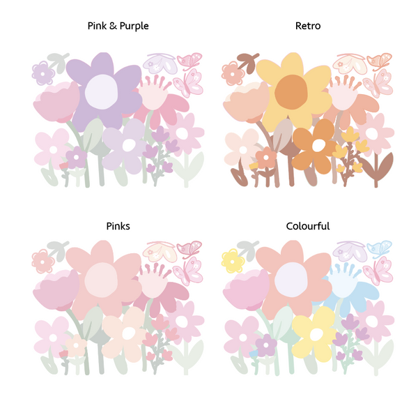 Little Flower Field wall decals