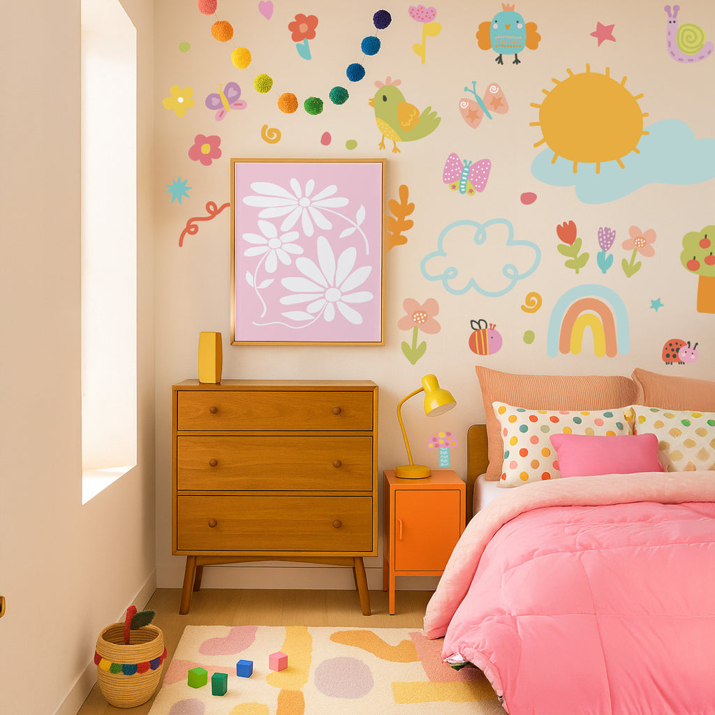 Colourful Garden Wall decals