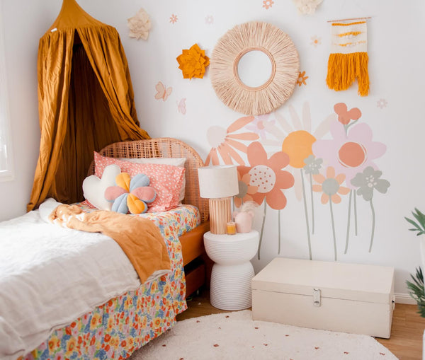 Happy Colourful flower Wall decals