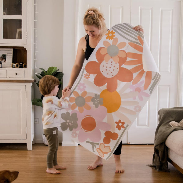 Happy Colourful flower Wall decals