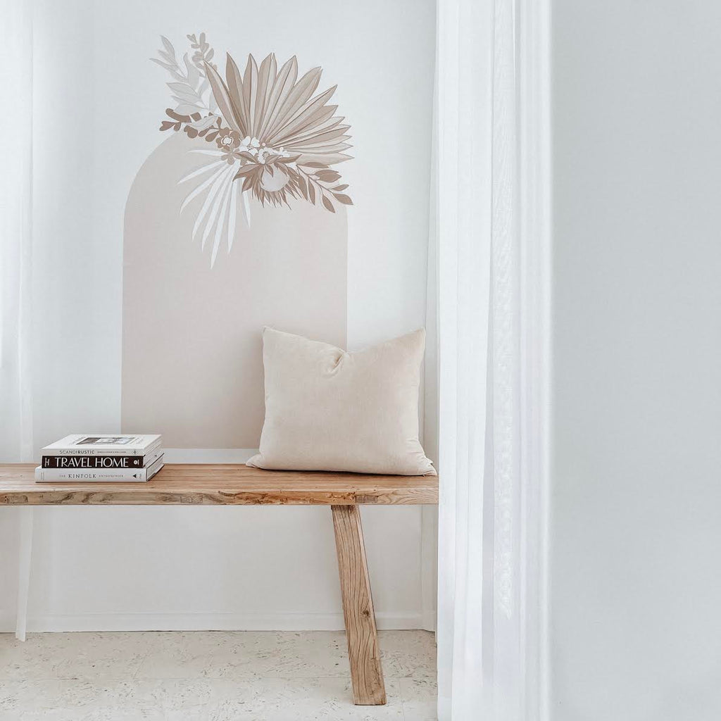 Dried flower arch - Tan