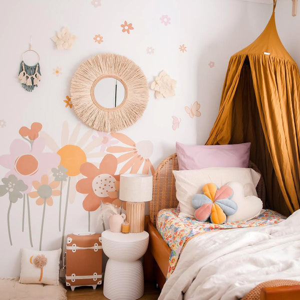 Happy Colourful flower Wall decals