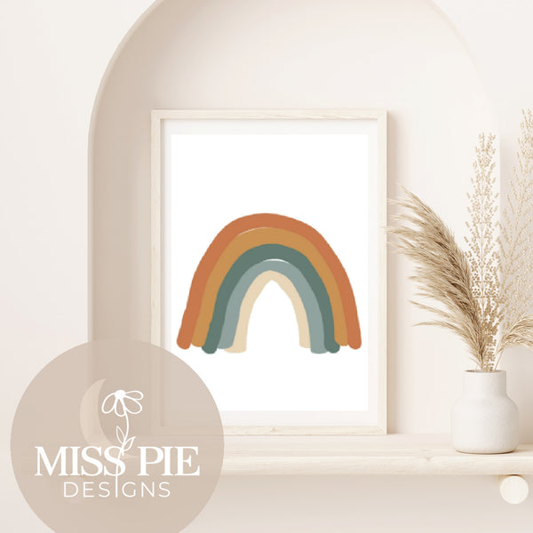 Rainbow Nursery Print