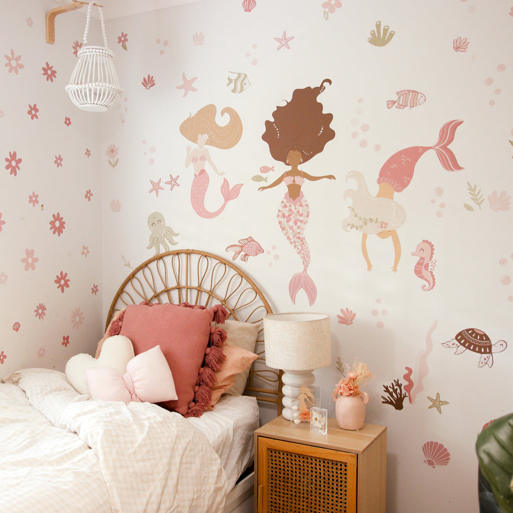 Mermaid Trio Wall Decals