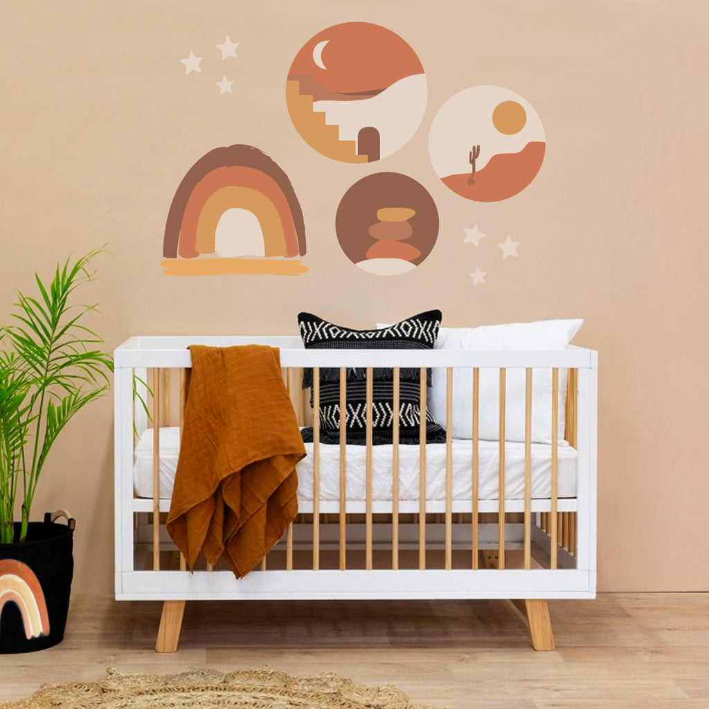 Desert dreaming + Rainbow Wall Decal