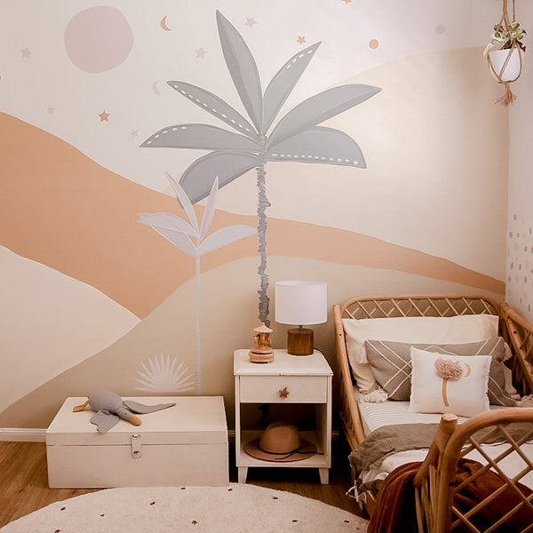 Boho Large Palm Tree Wall Decals