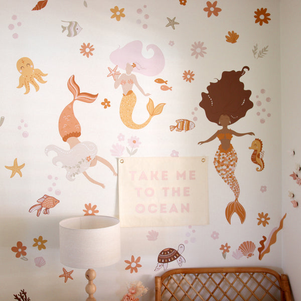 Mermaid Trio Wall Decals