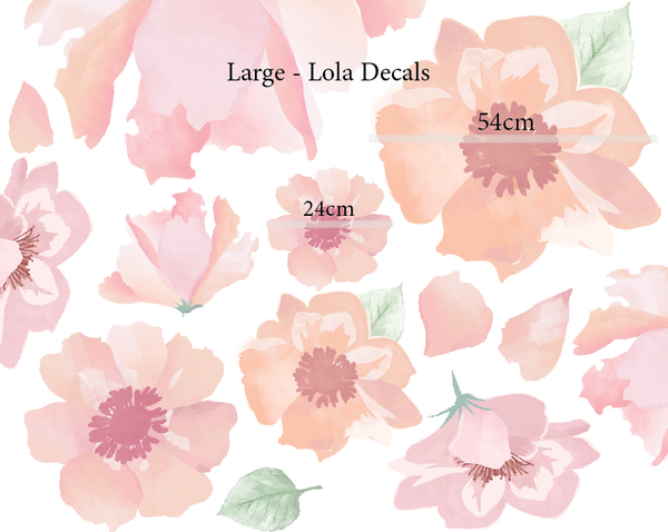 Lola Flower Decals