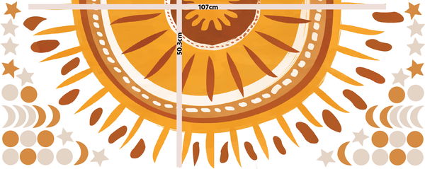 Half Sunshine Wall Decal