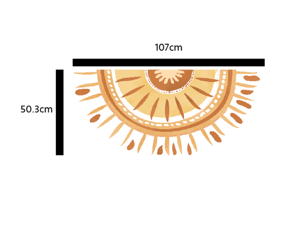 Half Sunshine Wall Decal