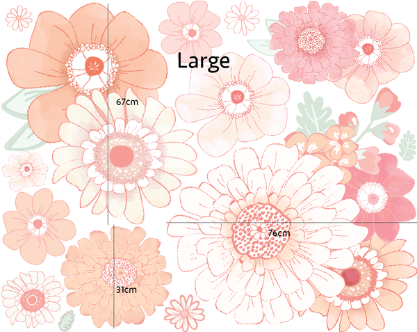 Pastel Vibes wall Decals