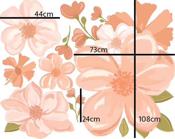 Magnolia flower wall Decals