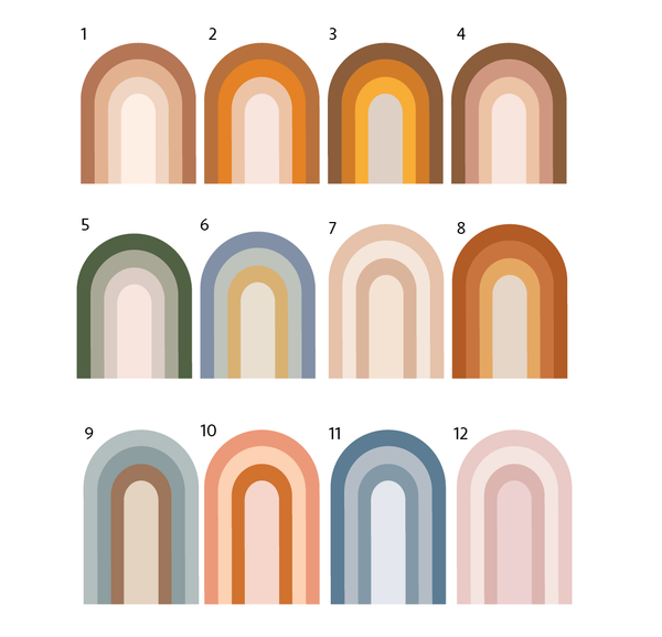 Arch Rainbow Wall Decal