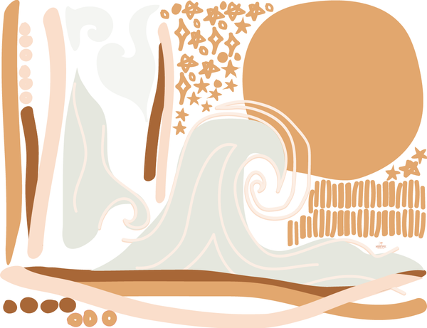 Boho Surfy Wall Decal