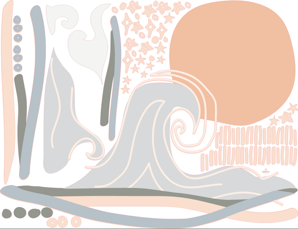 Boho Surfy Wall Decal