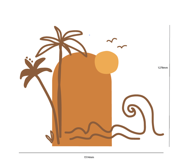 Surf Arch Wall Decals