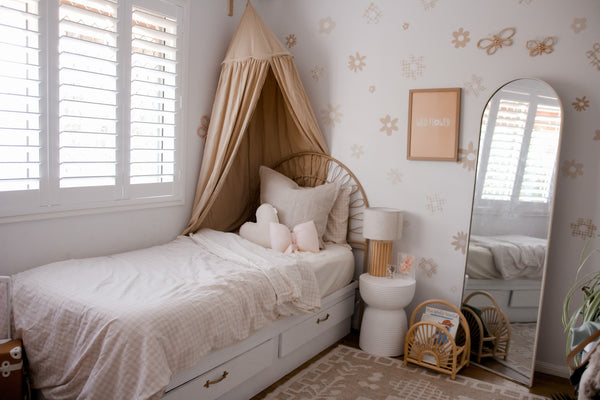 Gingham Flower decals