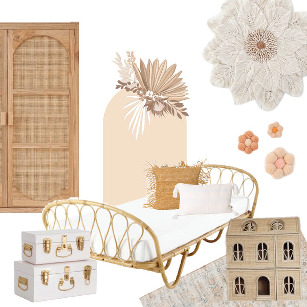 Dried flower arch - Tan