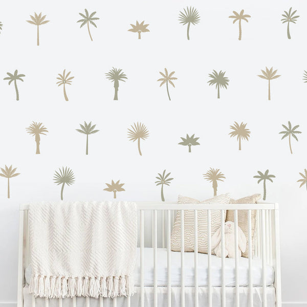 Medium Boho Palm Decals