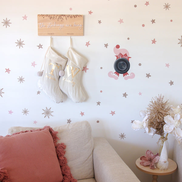 Elf Cam Christmas Wall Decals