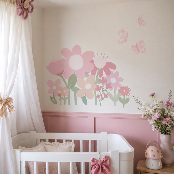 Little Flower Field wall decals