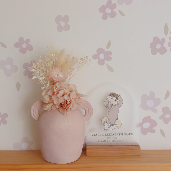 Mini Vintage Flower Decals