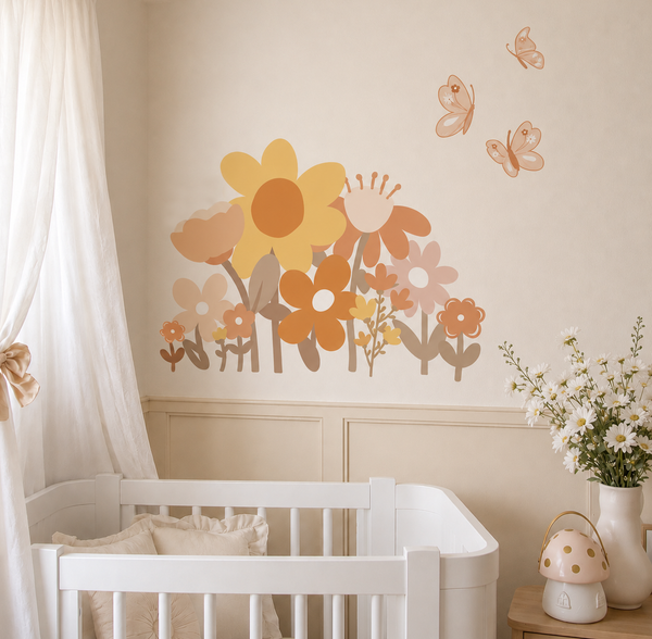 Little Flower Field wall decals