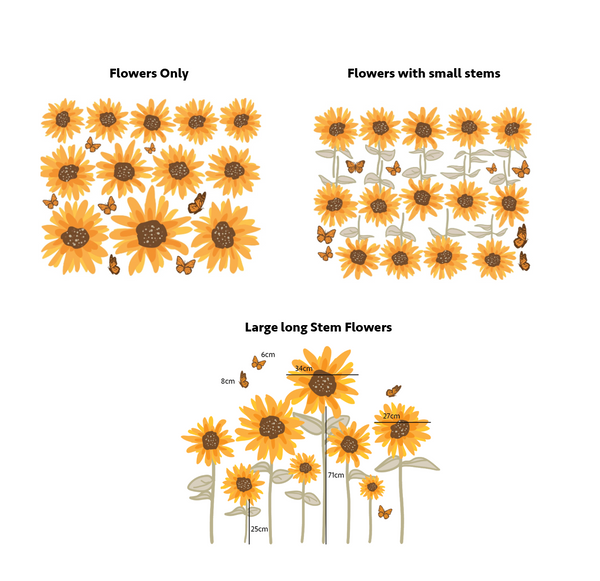 Sunflower Decals
