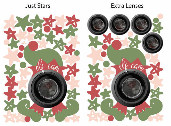 Elf Cam Christmas Wall Decals