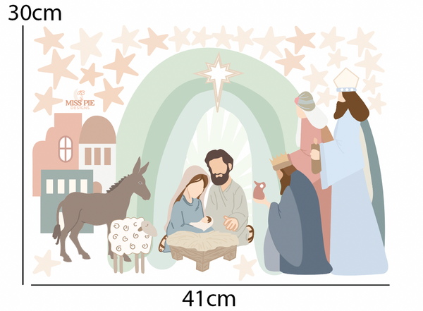 Nativity Scene Wall Decals