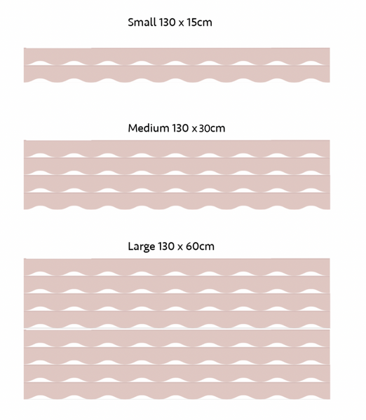 Half Wall TOPPER Decals - To match stripes