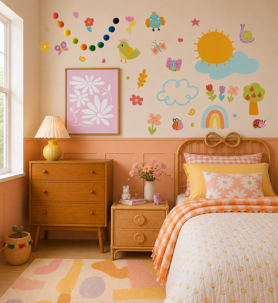 Colourful Garden Wall decals