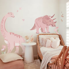 Dinosaur Wall Decals - Pink