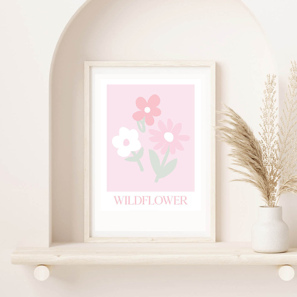 Pink/Purple Wildflower print
