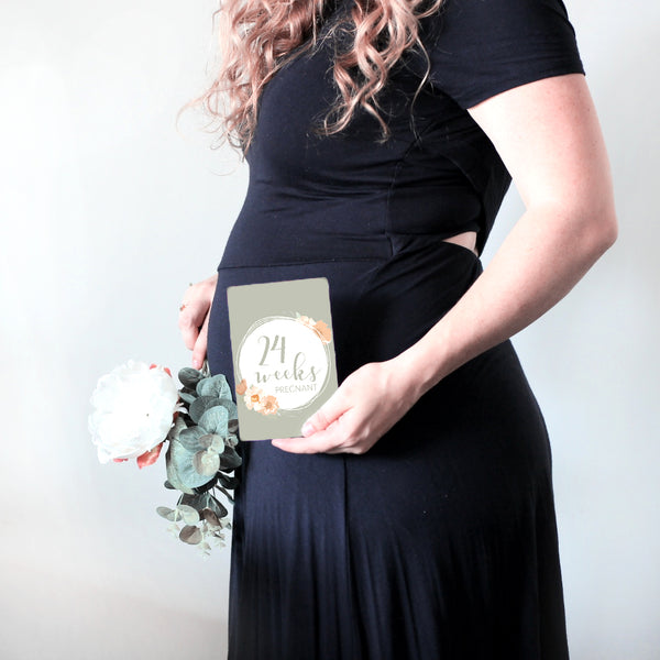 Pregnancy Milestone Cards - Autumn