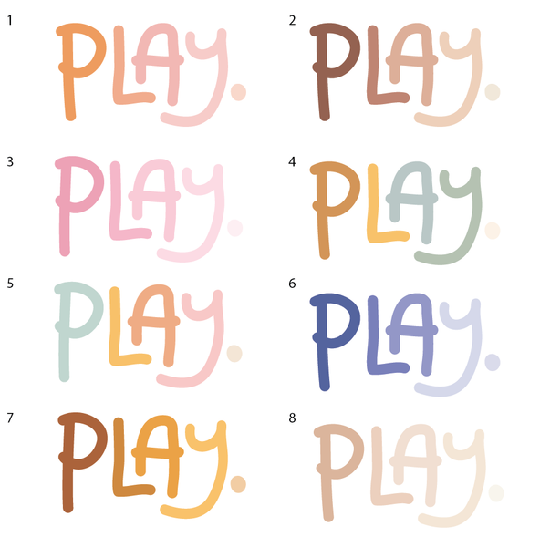 Play Wall Decal
