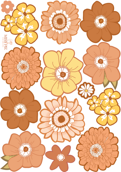 Floral Vibes Decals