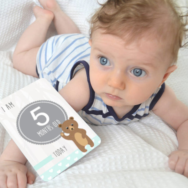 Baby - Aqua Milestone Cards