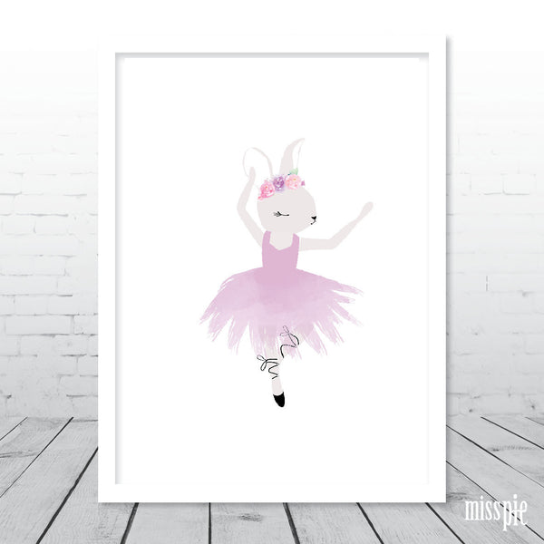 Dancing Ballerina Print - More colour options available