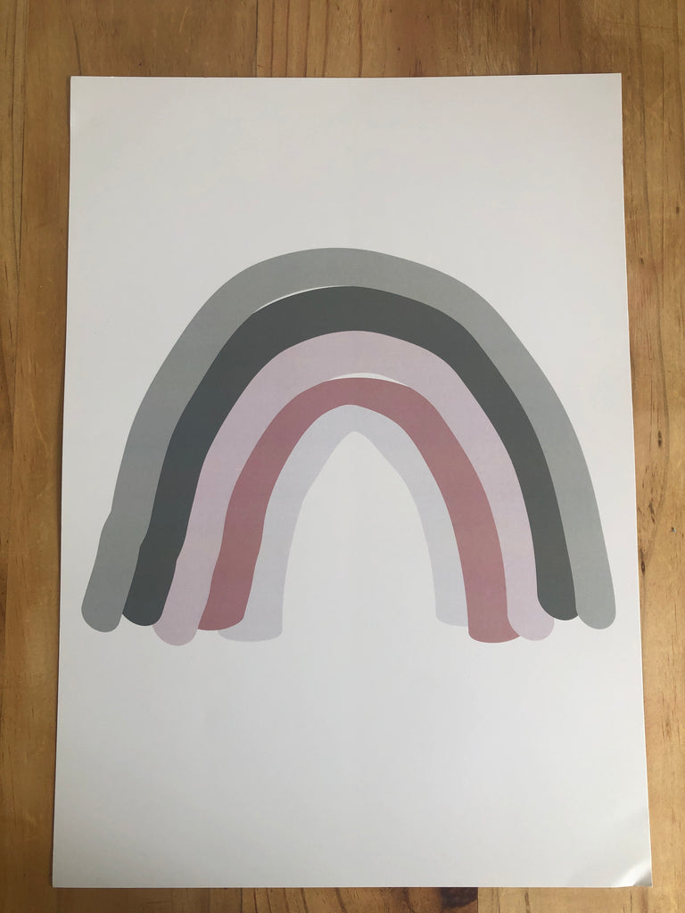 Purple rainbow Print - sample