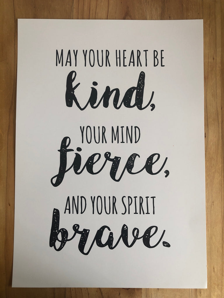 May your heart be kind  Print 2  - sample