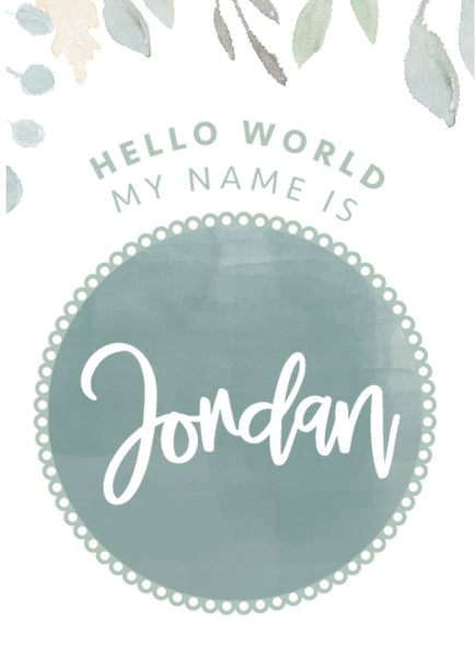 Custom name card